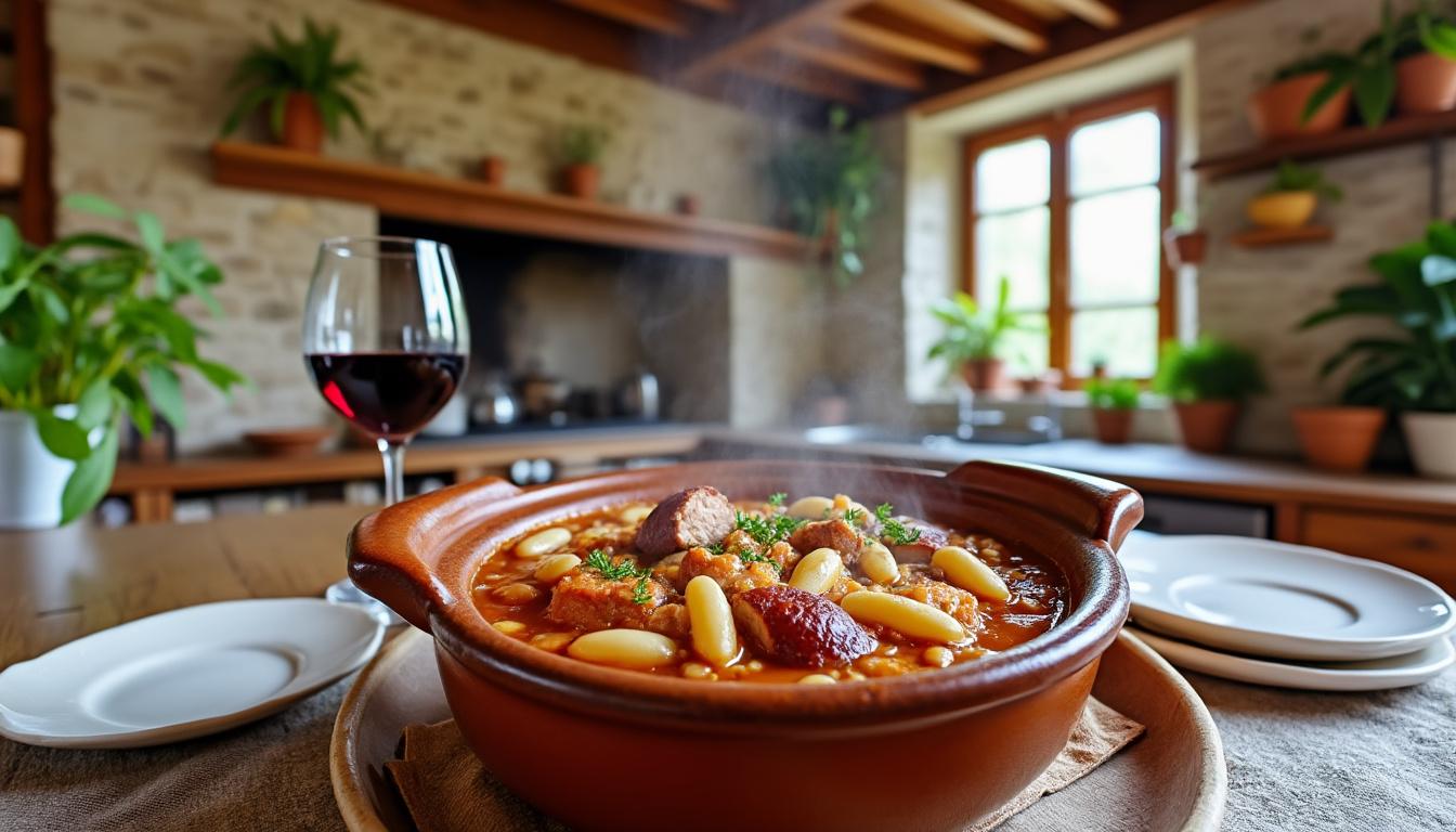 découvrez le cassoulet de cyril lignac, un plat réconfortant et savoureux idéal pour réchauffer vos soirées d'hiver. plongez dans l'authenticité de cette recette gourmande qui allie tradition et modernité, et faites de chaque repas un moment chaleureux en famille ou entre amis.
