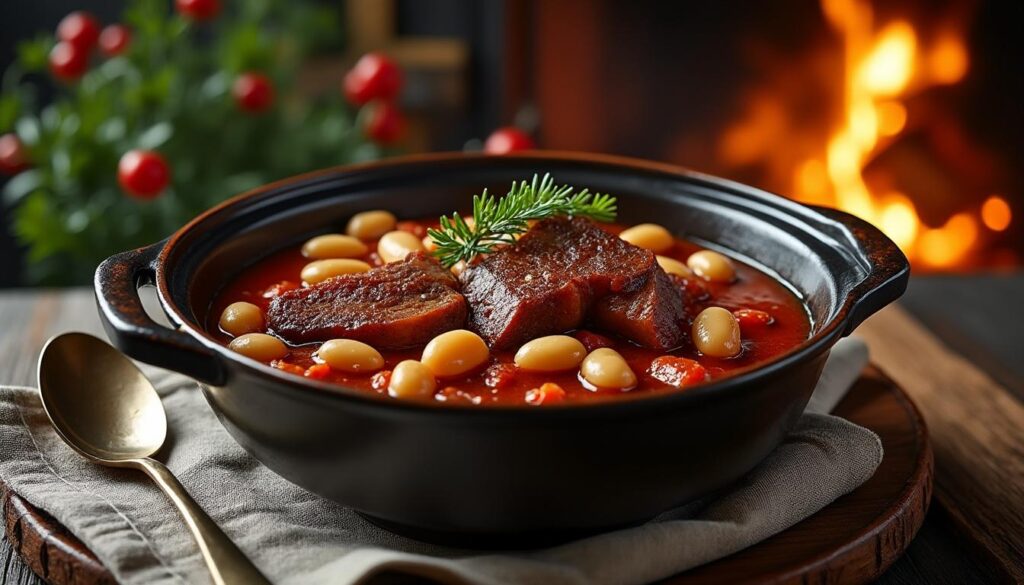 découvrez le délicieux cassoulet de cyril lignac, un plat réconfortant parfait pour réchauffer vos soirées d'hiver. savourez ce mélange harmonieux de haricots, viandes savoureuses et épices qui fera le bonheur de votre table.