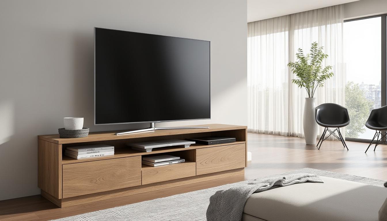 découvrez les principales caractéristiques du meuble tv forum 9837patv en chêne dakota : design moderne, grande capacité de rangement, finitions soignées et robustesse pour sublimer votre salon.