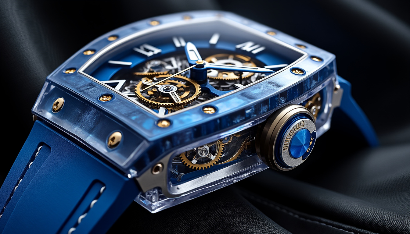 découvrez la rm 75-01 sapphire, une montre d’exception dont la valeur dépasse parfois celle de biens immobiliers. innovation horlogère, rareté et prestige réunis dans une pièce unique signée richard mille.