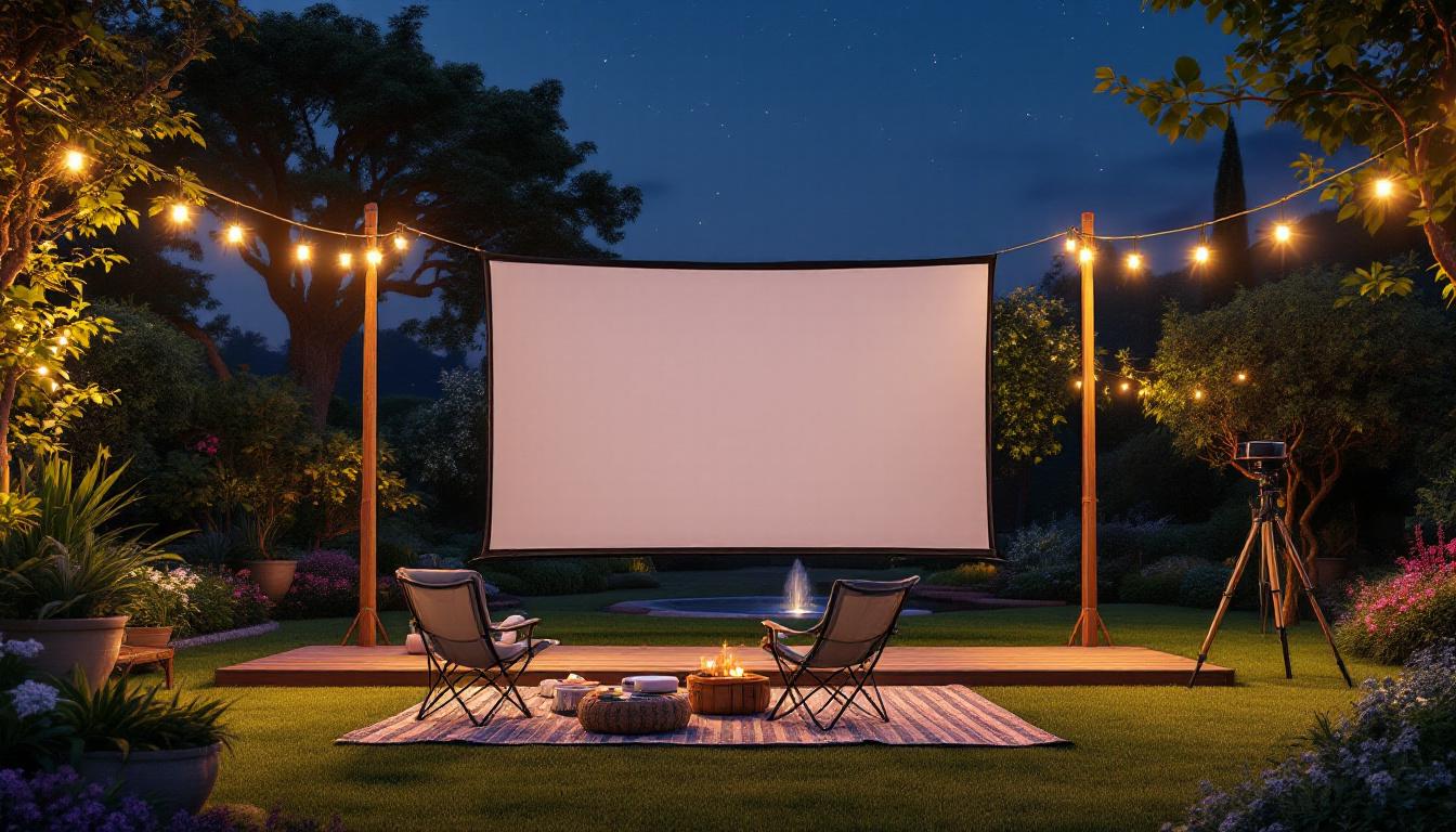 découvrez le top 5 des accessoires indispensables pour optimiser votre expérience avec un écran de projection extérieur et profiter pleinement de vos soirées cinéma en plein air.