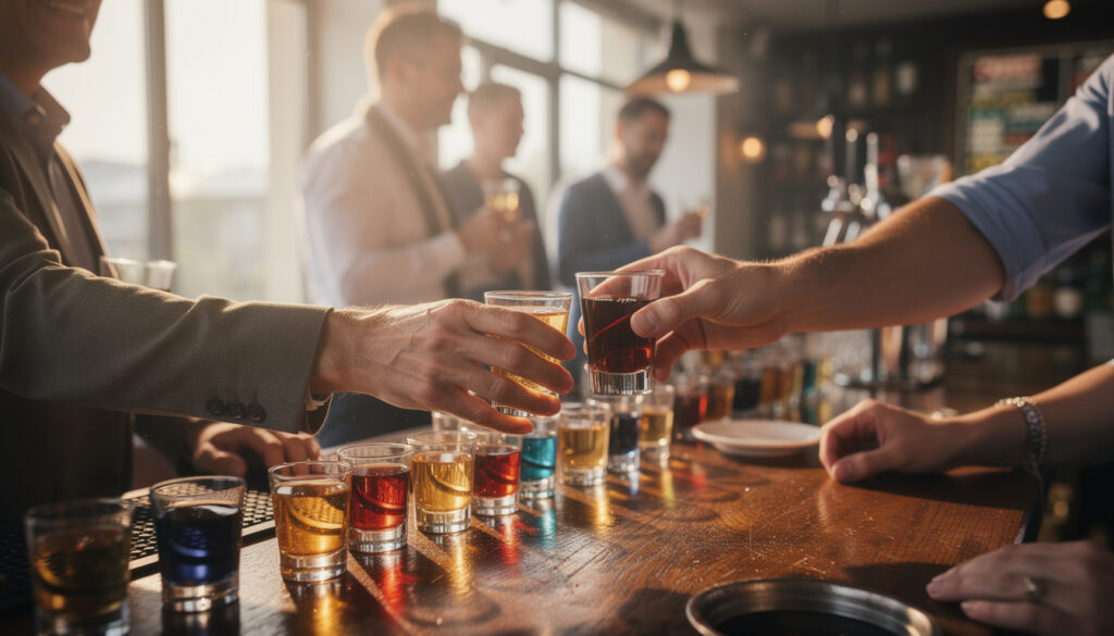 découvrez comment un bar à shooters festifs peut transformer votre soirée en un moment inoubliable, alliant ambiance conviviale et cocktails originaux pour une fête réussie.