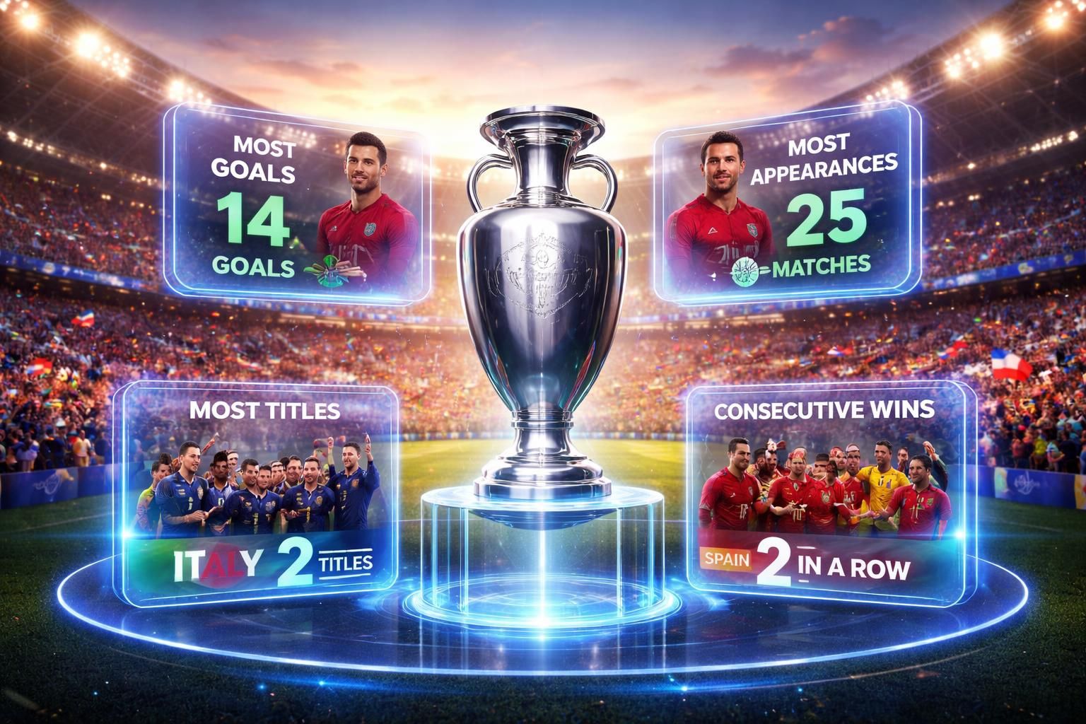 découvrez le classement de l'euro et les records historiques à battre lors des prochaines éditions de ce prestigieux tournoi de football.