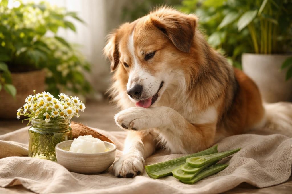 découvrez nos astuces et remèdes naturels pour aider votre chien qui se lèche les pattes, avec des conseils simples et efficaces pour son bien-être.
