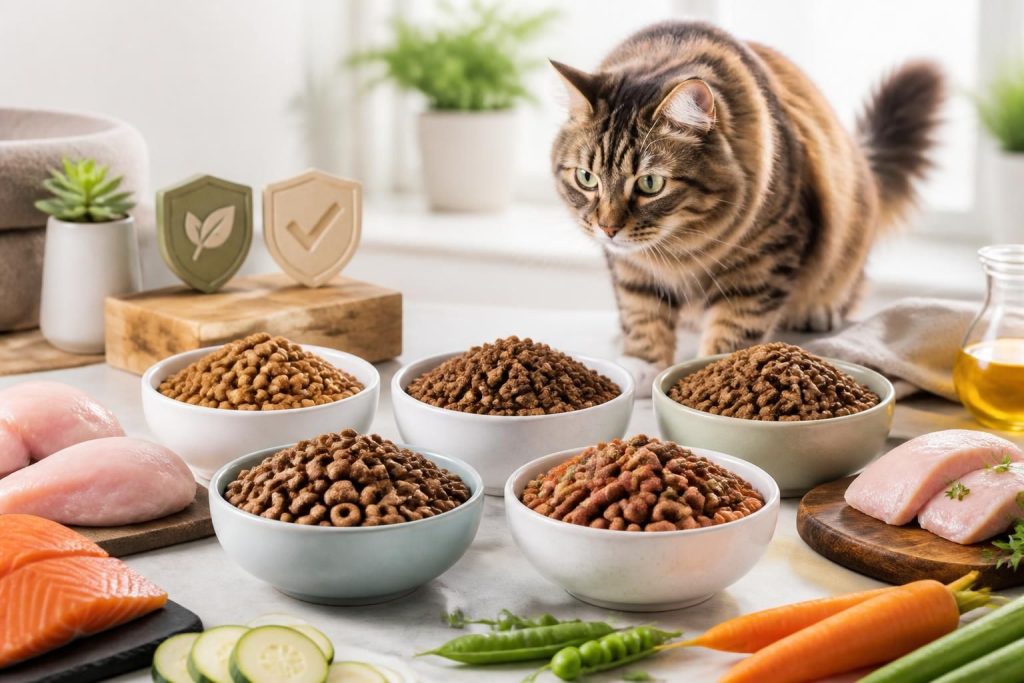 découvrez notre comparatif exclusif des meilleures croquettes pour chat offrant le meilleur rapport qualité/prix pour le bien-être et la santé de votre animal.