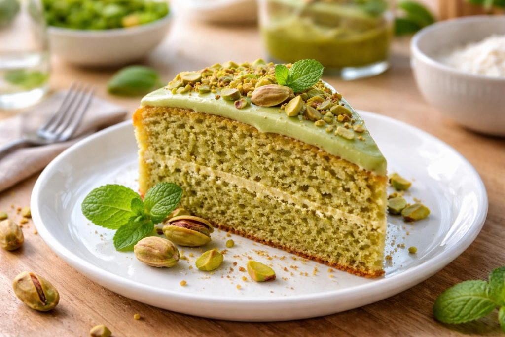 découvrez notre recette simple et élégante de génoise à la pistache, un dessert facile à préparer chez soi pour surprendre vos invités.