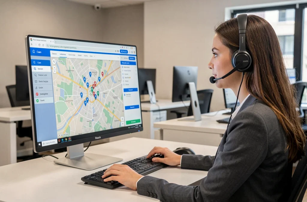 Opératrice de la plateforme Depanneo gérant des appels d'urgence de serrurerie à Caen